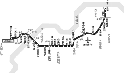 杭州地铁7号线吴山广场站即将开工2021年12月底再次开放
